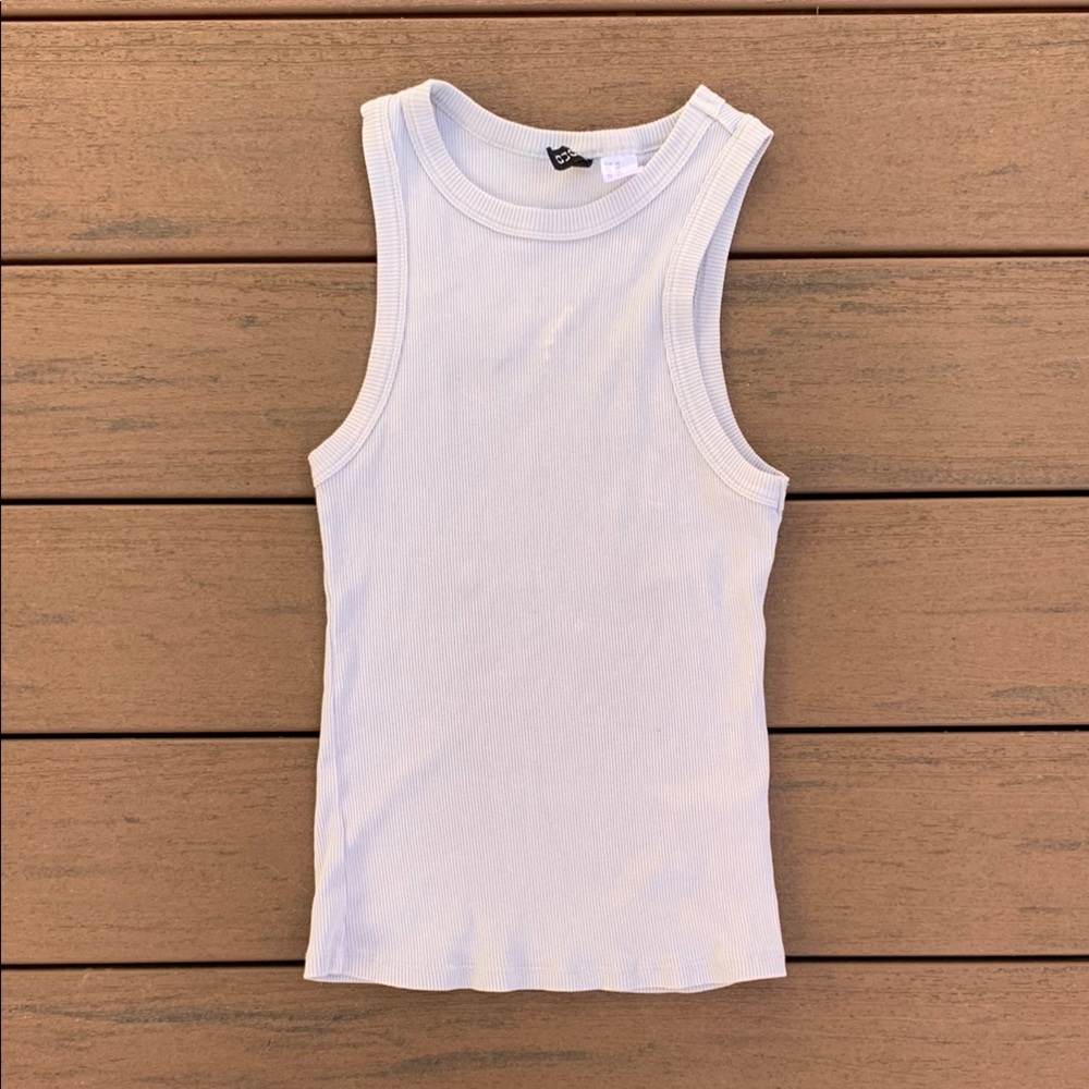 H&M XS Light Dusty Blue Tank Top